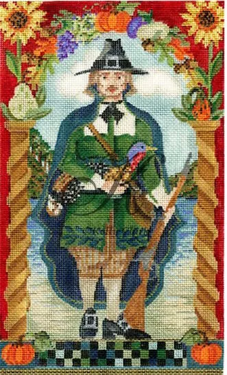 Kelly Clark Needlepoint – Pilgrim Jonathon Williams