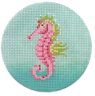 Kelly Clark Needlepoint – Pink Seahorse