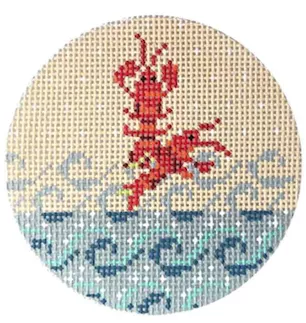 Kelly Clark Needlepoint – Sea Lobster