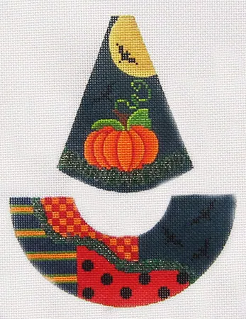 Kelly Clark Needlepoint – Silvery Moon Witch Hat
