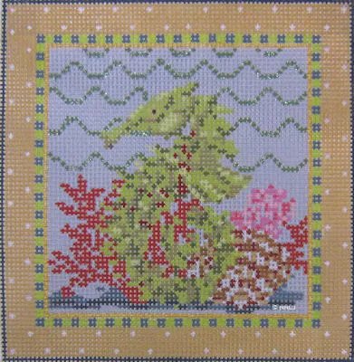 Kelly Clark Needlepoint – Spiney Seahorse