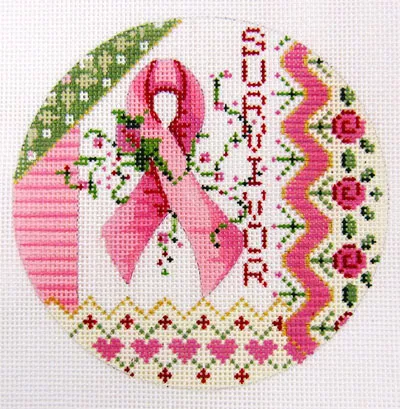 Kelly Clark Needlepoint – Survivor Ornament