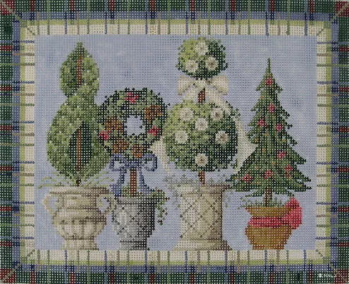 Kelly Clark Needlepoint – Topiaries, Winter