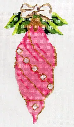 Kelly Clark Needlepoint – Victorian Heritage Ornament, October Tourmaline