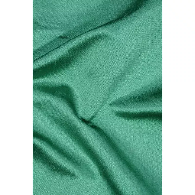 Kelly Green Italian Shantung Silk Fabric