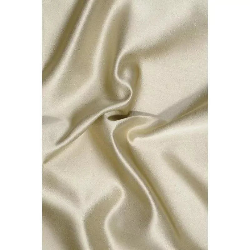 Khaki Double Face Duchess Satin Fabric