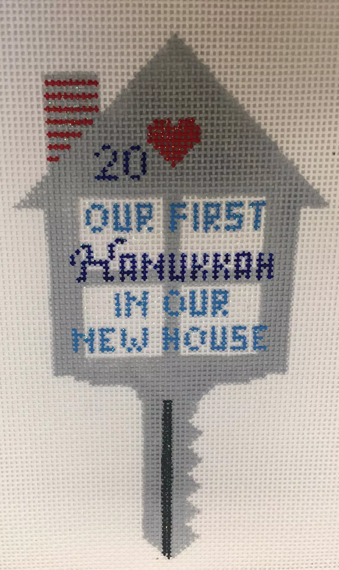 Kimberly Ann Needlepoint – House Key Hanukkah