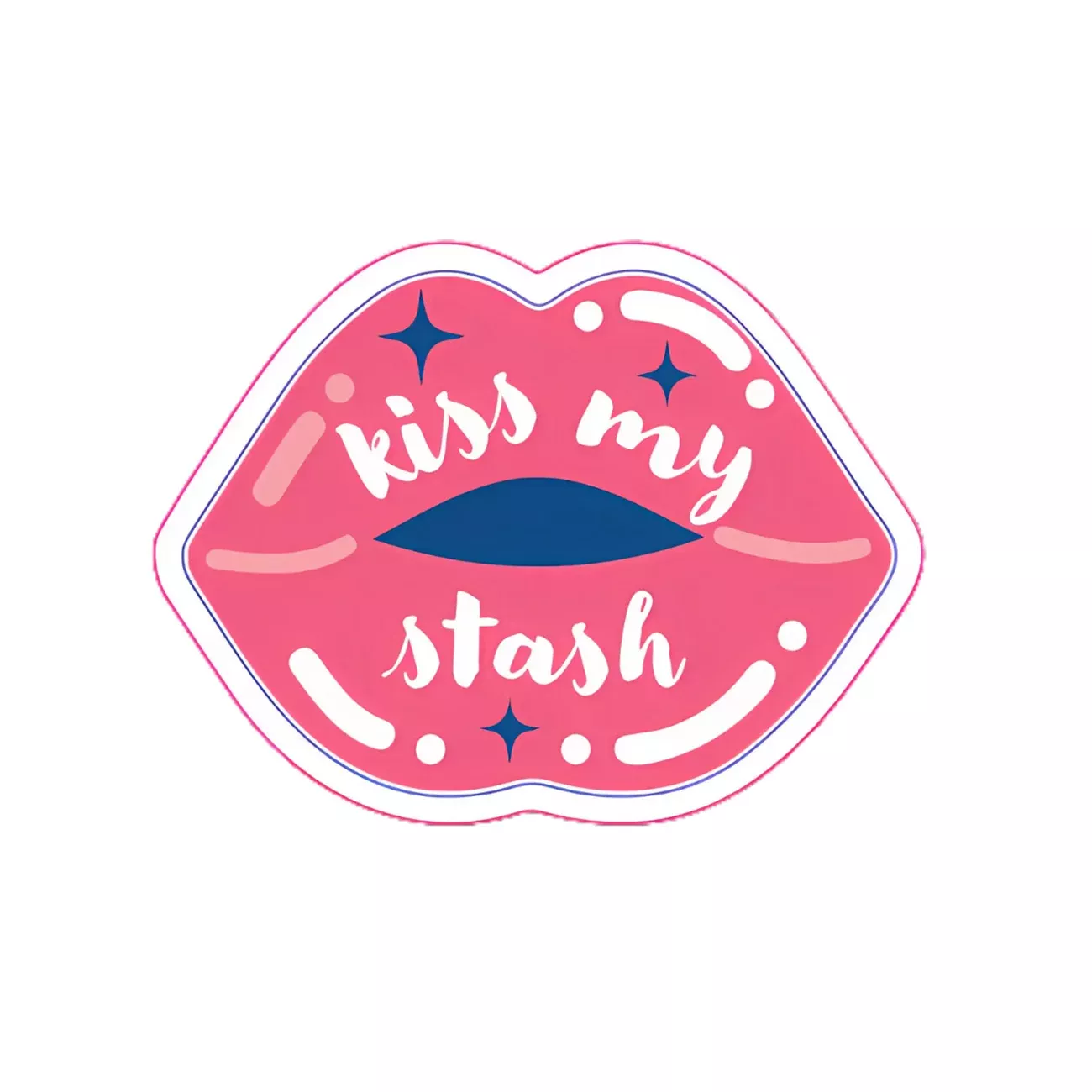 Kiss My Stash Sticker 6pk