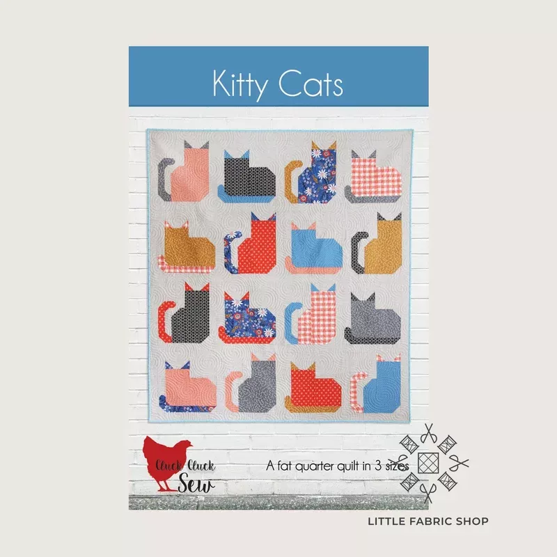 Kitty Cats Pattern | Quilt Pattern | Cluck Cluck Sew