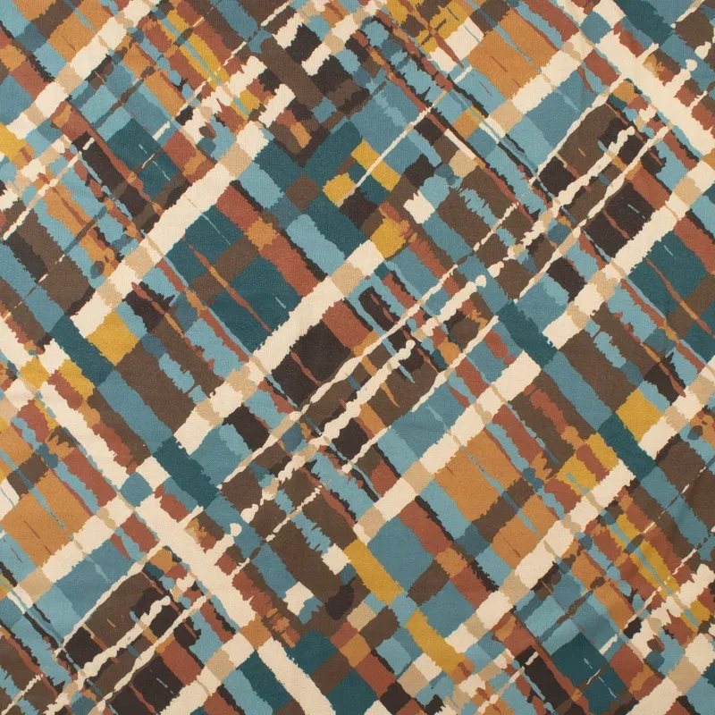 Knit Print – LORETTA – 001 – Teal