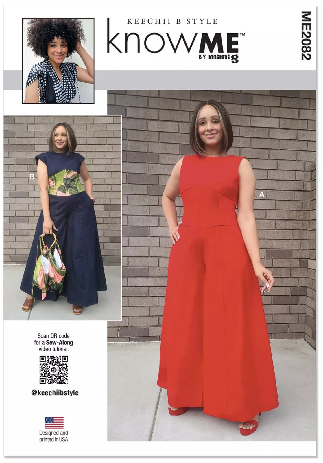 KnowMe #2082 - Misses' and Women's Jumpsuits Sewing Pattern by Keechii B Style