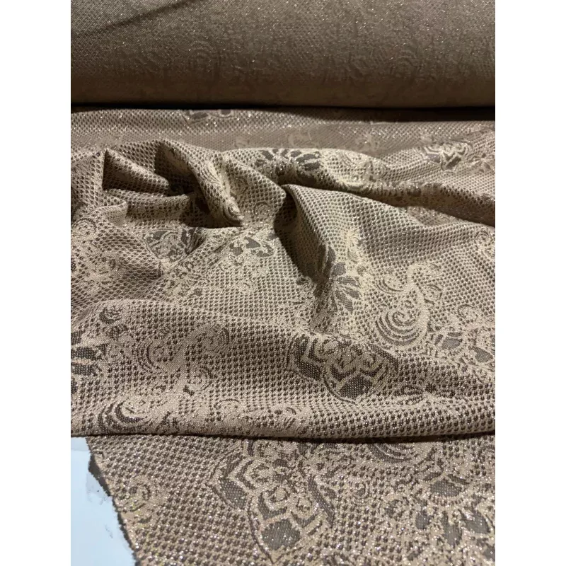 KRUSTY 001 sand jersey lurex jacquard