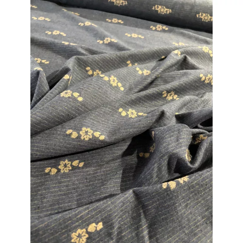 KRUSTY 020 indigo/sand wool jacquard