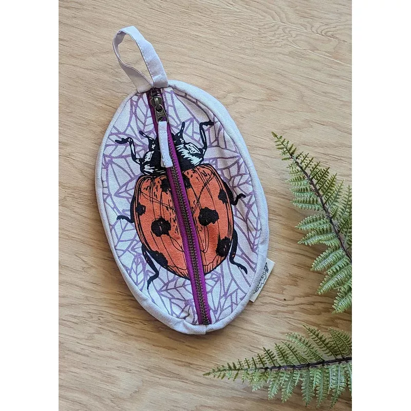 Ladybug Zippered Notions Pouch