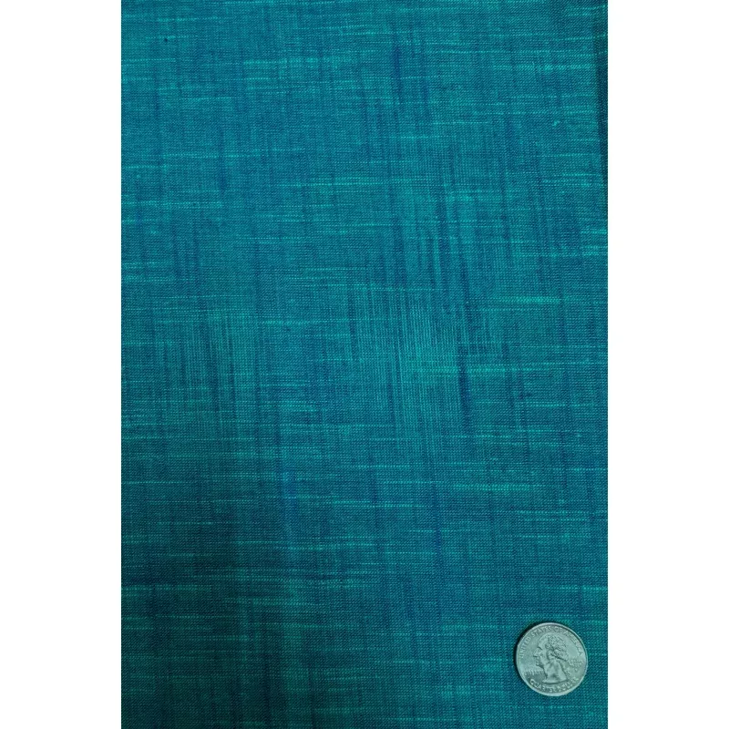 Lake Blue Abstract Cotton Novelty COT-158-04