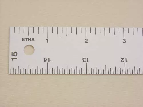 Lance Straight Edge Ruler-15" x 1 1/4"