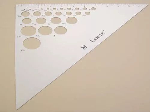 Lance Triangle Ruler 12" - 45-45-90