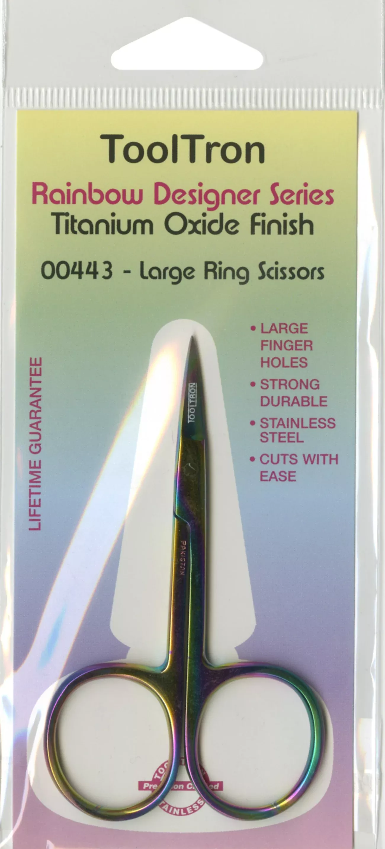 Large Ring Scissors Titanium Oxide Finish