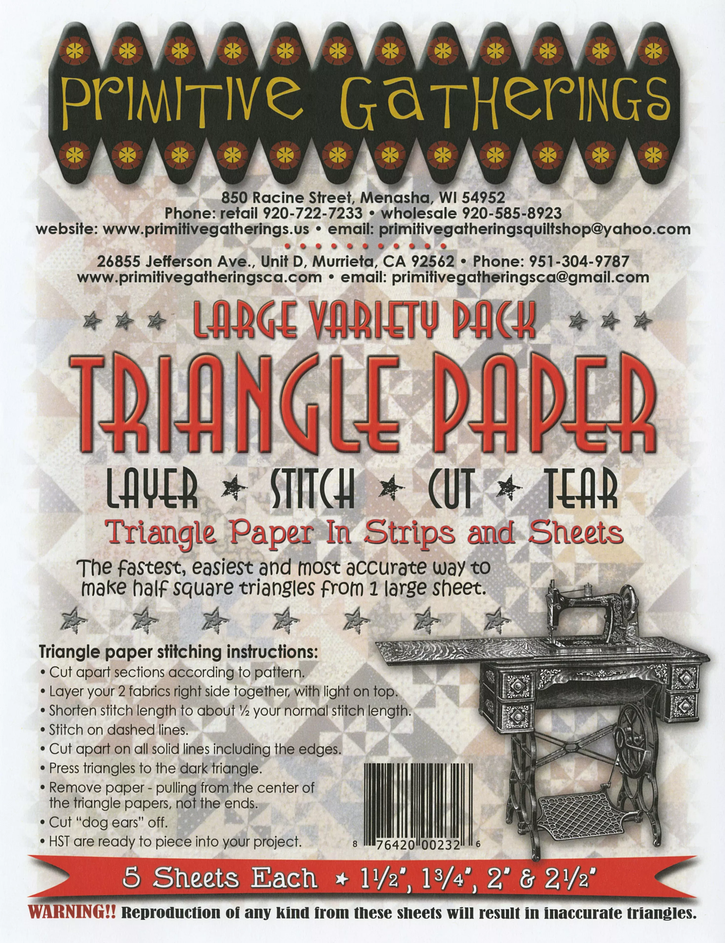 Large Variety Triangle Paper