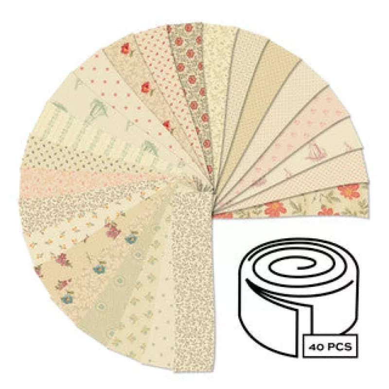 Laundry Line – Precut Fabric – 2.5 Inch Strip Roll