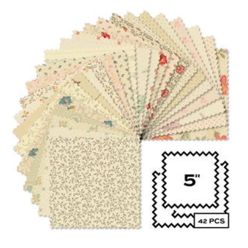 Laundry Line – Precut Fabric – 5 Inch Square