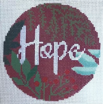 Laura Love Designs – Botanical Hope Ornament – Red