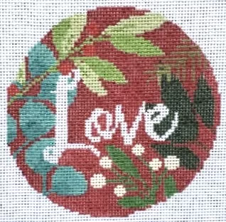 Laura Love Designs – Botanical Love Ornament – Red