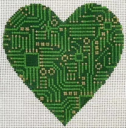 Laura Love Designs – Circuit Board Heart
