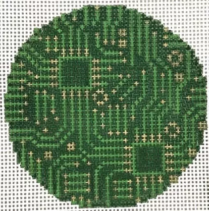 Laura Love Designs – Circuit Board Round – 13 mesh