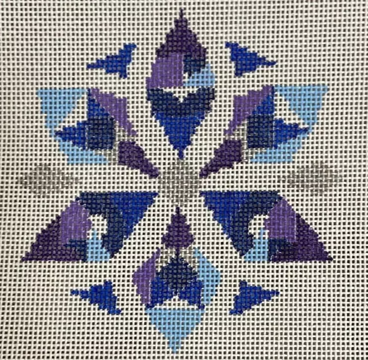 Laura Love Designs – Geometric Snowflake Blue