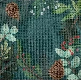 Laura Love Designs – Green Botanical Pillow Blank*