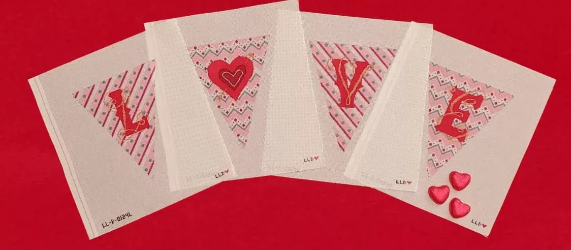 Laura Love Designs –Love Garland – 4 canvases
