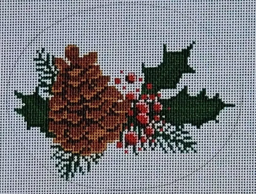 Laura Love Designs – Pinecone Oval Ornament