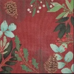 Laura Love Designs – Red Botanical Pillow Blank*