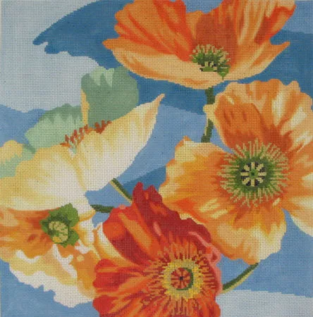 Lee’s Needle Art – Poppy on Blue