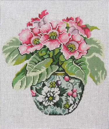 Lee’s Needle Art – Vase, Gloxinias