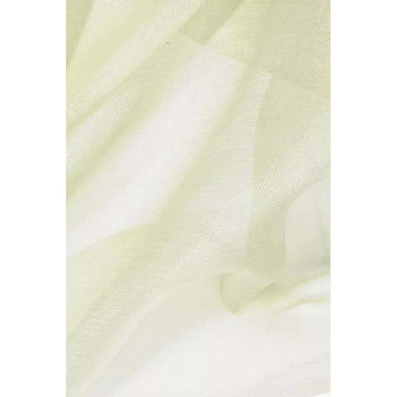 Lemon Grass Green Silk Organza Fabric