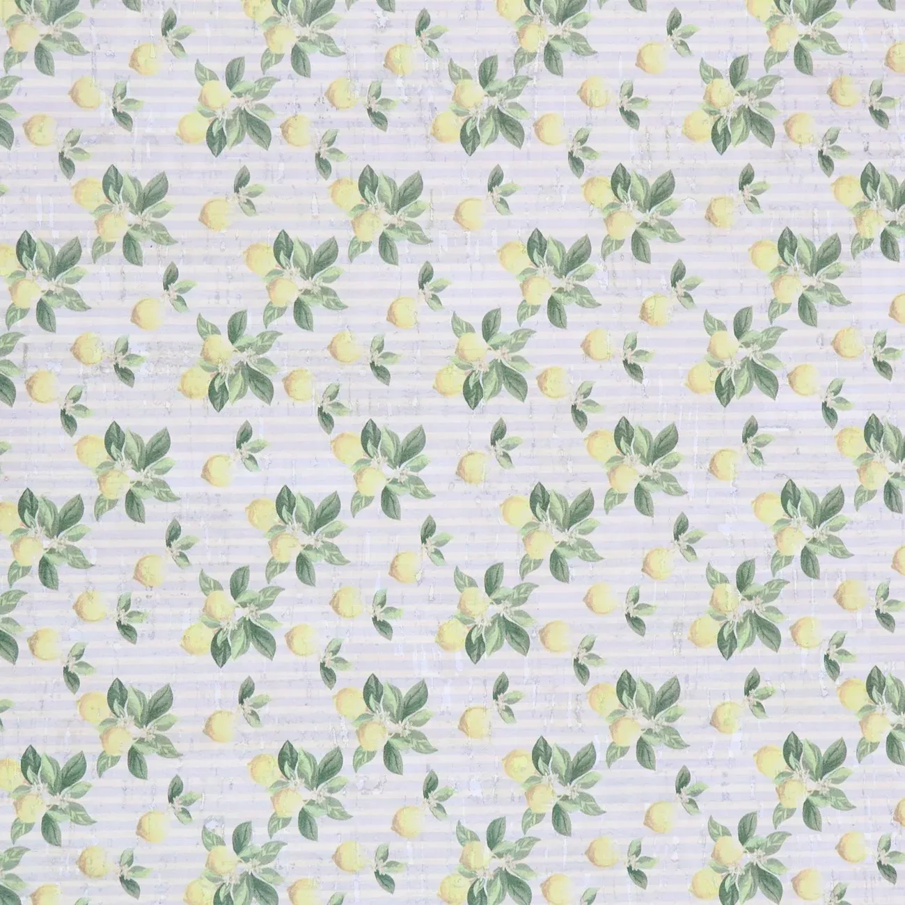 Lemon Stripe Cork 1 /2 yard