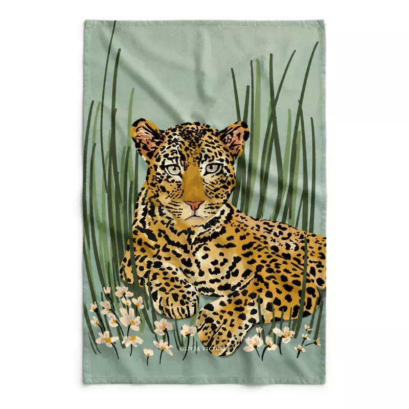 The Leopard Tea Towel