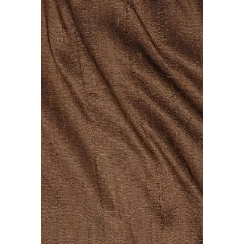 Light Brown Dupioni Silk Fabric