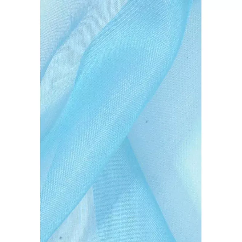 Light Cyan Blue Silk Organza Fabric