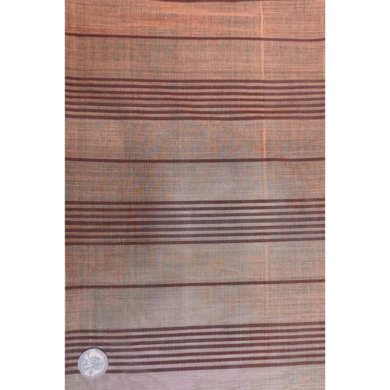 Light Orange Stripe Cotton Novelty COT-216