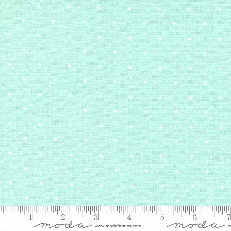 Lighthearted Heart Dot Aqua 55298 13 Moda #1