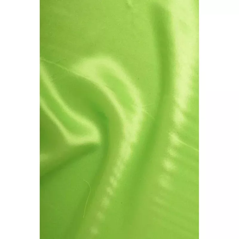 Lime Green Charmeuse Silk Fabric