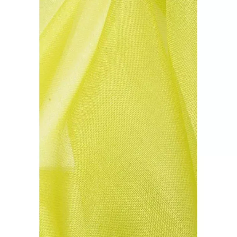 Lime Green Silk Organza Fabric