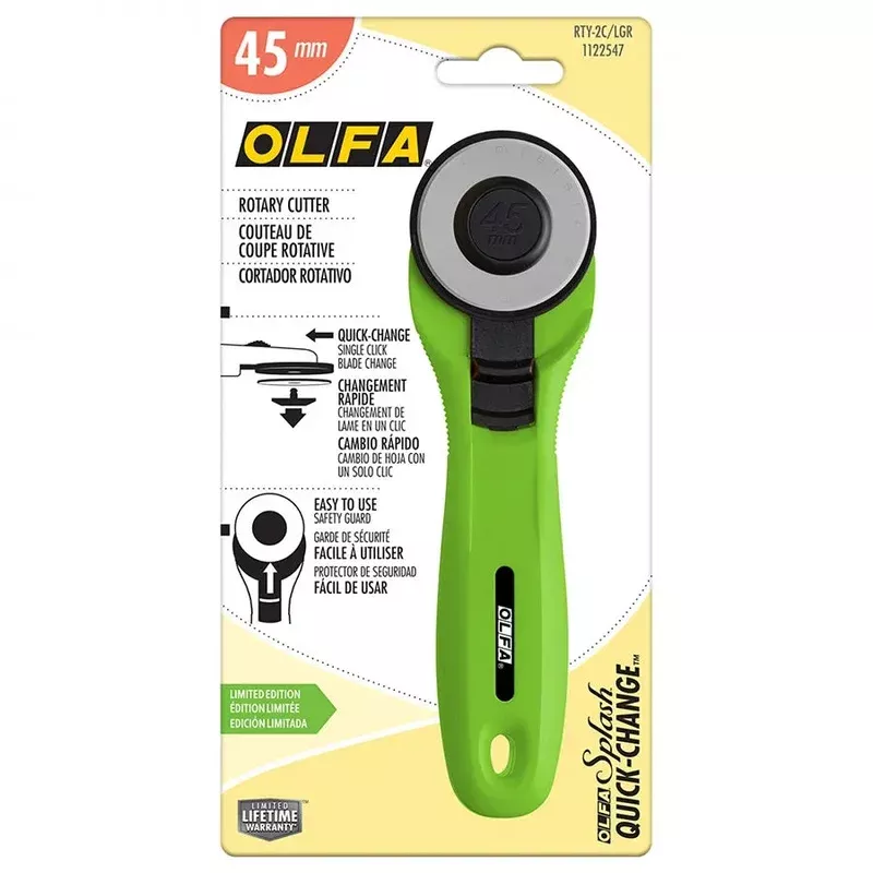 Lime Olfa 45mm Rotary Cutter