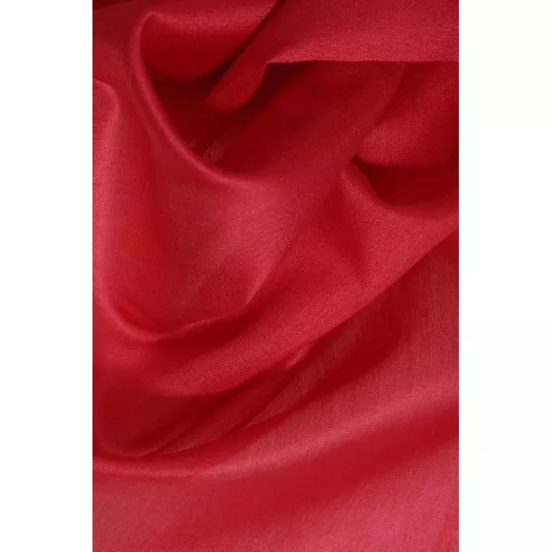 Lipstick Red Cotton Silk Fabric