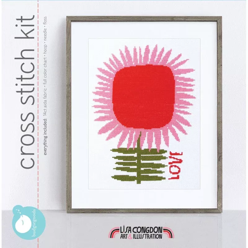 Lisa Congdon Love Cross Stitch Kit