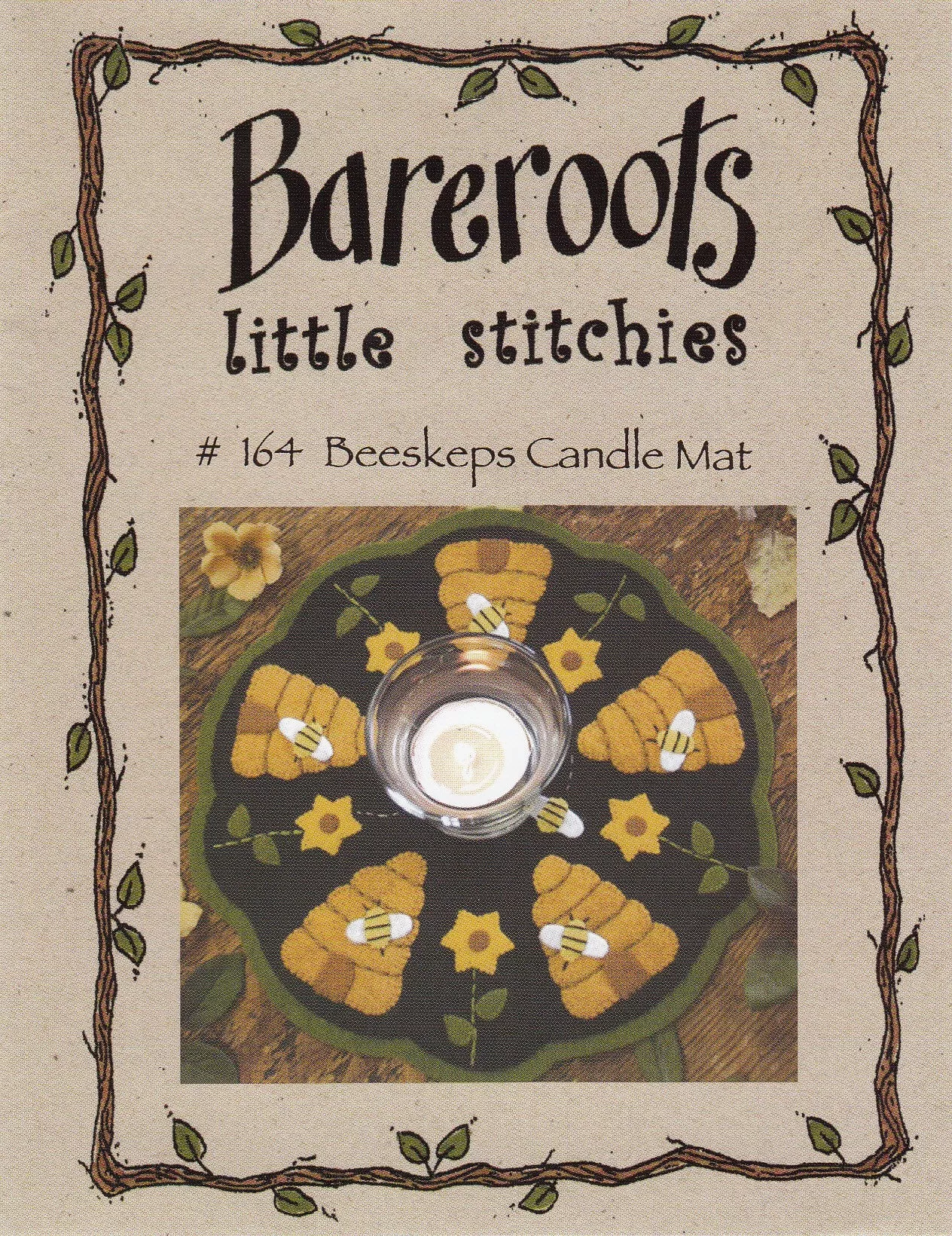 Little Stitchies - Beeskeps Candle Mat