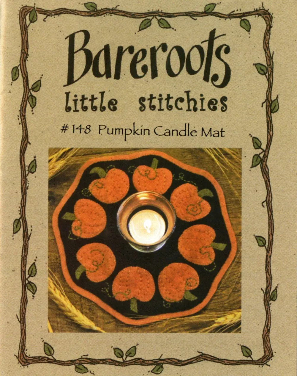 Little Stitchies - Pumpkins Candle Mat